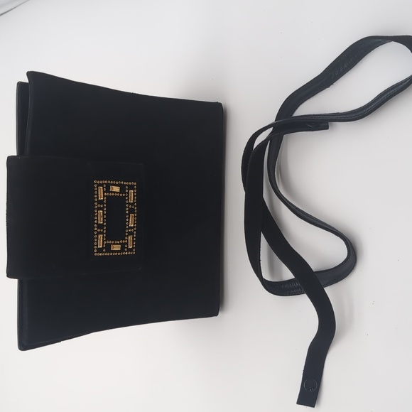 Bally Barletta leather and  suede black purse - Picture 14 of 15